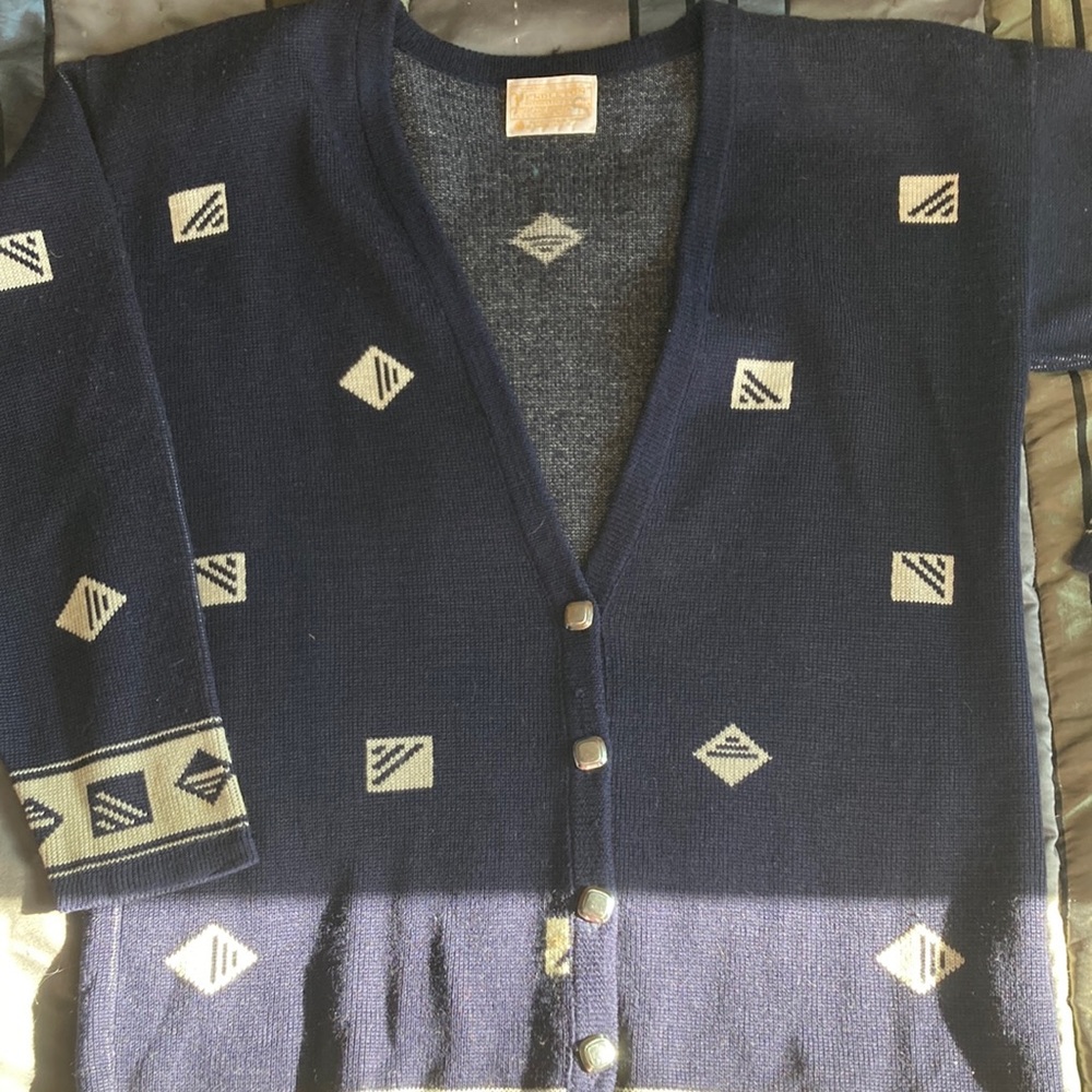 Pendleton sweater snap front small